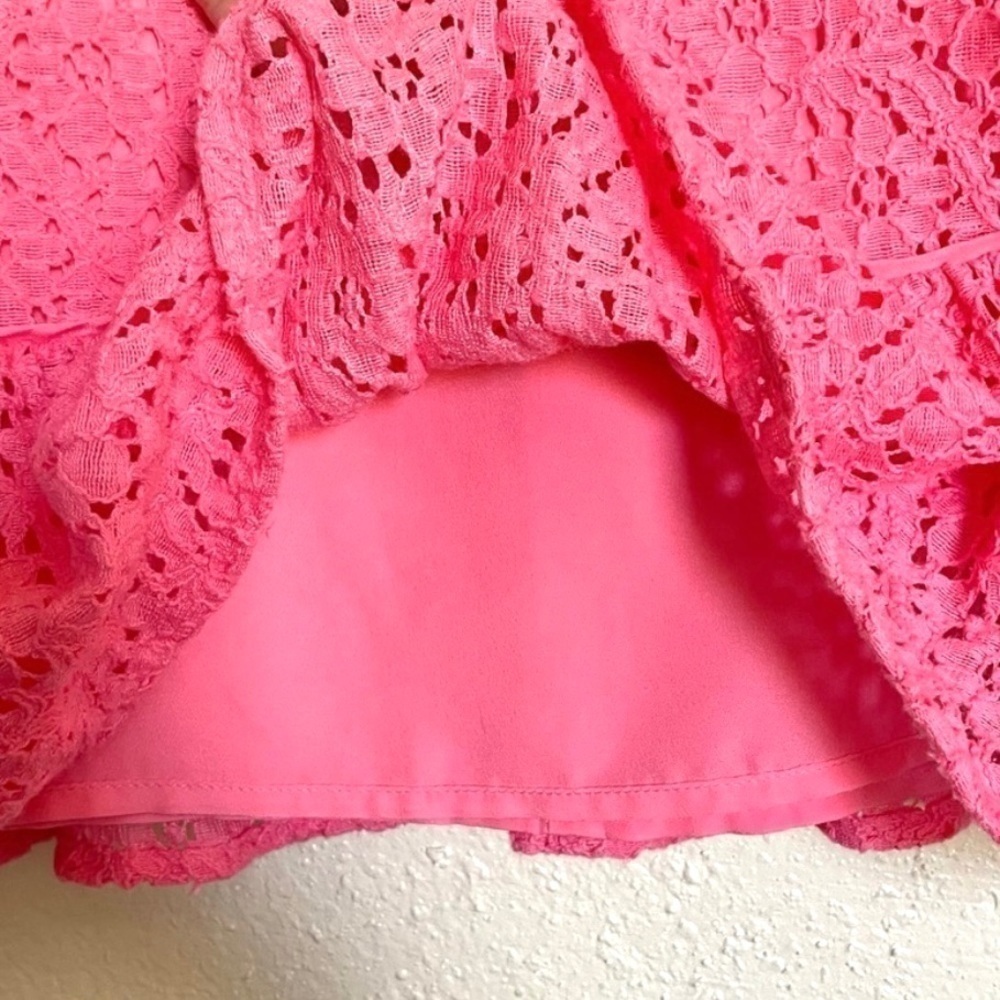 Juicy Couture Floral Lace Ruffle Sleeveless Dress - Picture 8 of 11